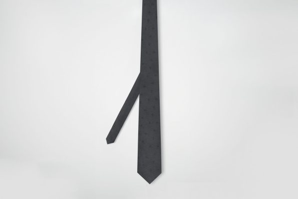 BLACK TEXTURE TIE