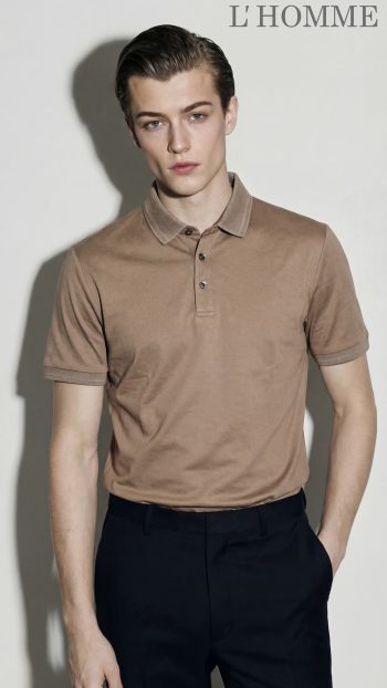 Áo Polo Nâu Be Trơn T002